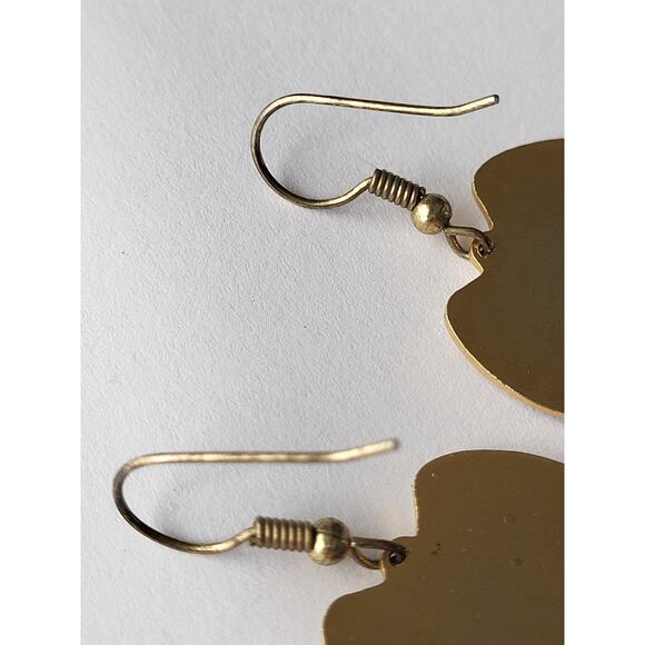 Laurel Burch Style Nile Bird Earrings Cloisonne Blue Pierced Boho - Picture 4 of 7